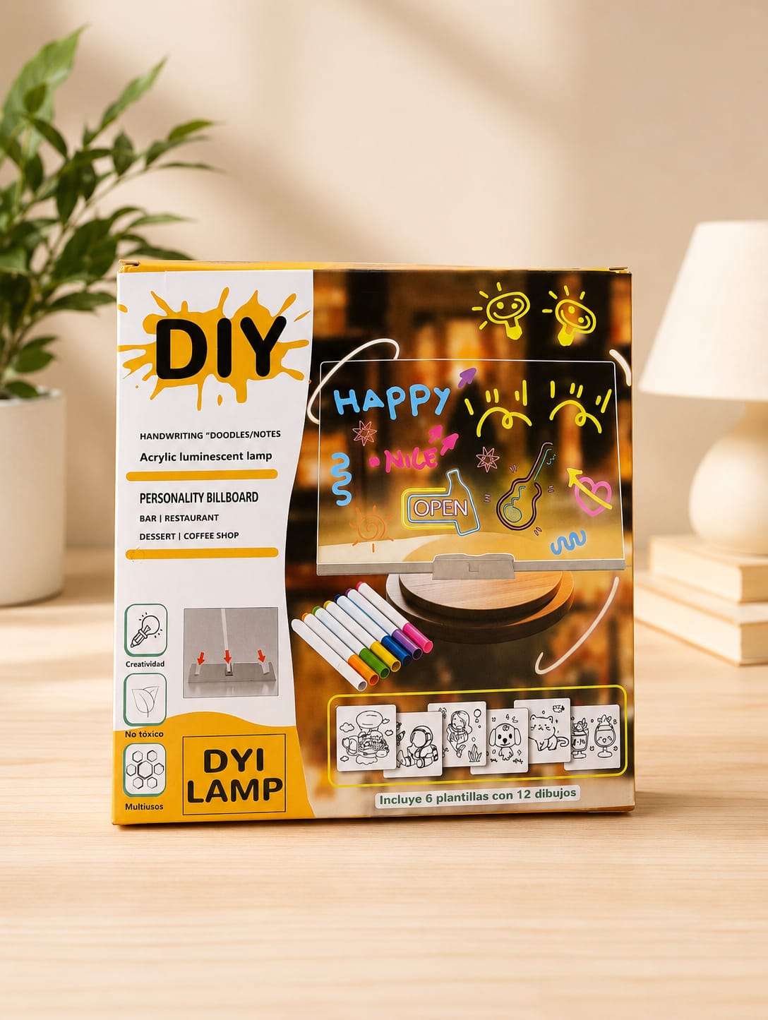 DIY LED Message Board Lamp